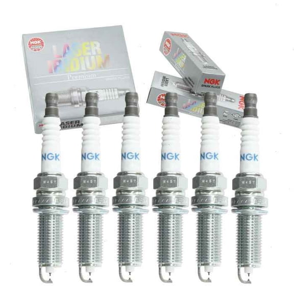 6 pc NGK Laser Iridium Spark Plugs compatible with Infiniti JX35 3.5L V6 2013