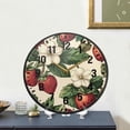 thumbnail image 4 of Yayeee Wall Clock Battery Operated 11.9" Silent Quartz Non-Ticking for Living Room Decor, Beige Strawberry, 4 of 8