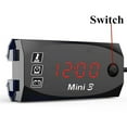 thumbnail image 6 of MotorBike Clock Motorcycle Voltmeter MotorBike Store 3 In 1 LED 1PC 55g/1.94oz, 6 of 12