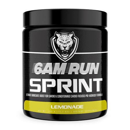 6AM Run Sprint - No Jitters Cardio Pre Workout - Keto, Vegan - Lemonade