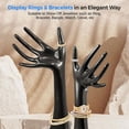thumbnail image 4 of SereneLife Jewelry Hand Display Holder, Extended Long Dummy Female Mannequin Hand, Black Organizer for Accessories, Suitable to Show Off Jewelries such as Ring, Bracelet, Bangle, Watch, Glove, etc, 4 of 5