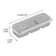 thumbnail image 4 of Cajas de Plástico para Conservar Alimentos Frescos En El Refrigerador | Tapa Hermética con Ventilación | Bandejas Apilables | Congelación Individual | Aptas para Microondas | Resistentes y Fáciles de, 4 of 5