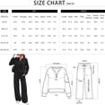 thumbnail image 4 of SUNBS Two Piece Outfits Women Fall Sweatsuits Henley Neck Tops Lounge Sets Wide Leg Pants Vocation Travel Outfits, 4 of 8