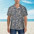 thumbnail image 4 of Goofa Daisies Flowers Hawaiian Shirt for Men, Unisex Summer Beach Casual Short Sleeve Button Down Shirts,Aloha Tropical Floral print shirt-Medium, 4 of 9