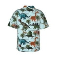 thumbnail image 4 of Dinosaurs Men'S 3d Print Casual Button Down Shirts, Novelty Hawaiian Short Sleeves 2xl, 4 of 8