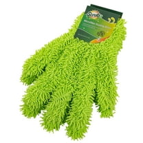 Microfiber Cleaning Glove for Kitchen and Home by Scrub-It - Dish, Furniture , Window Cleaner - Cuts Through Dirt Without Using Chemicals - Perfect for Stainless Steel Dusting -2 Pack (Green)