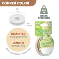 thumbnail image 4 of The Beadsmith Flex-Rite Beading Wire - 7-Strand, 0.012" (0.30 mm) Dia, Copper, 30 ft, 4 of 8