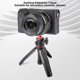 thumbnail image 3 of Trípode Para Cámara Sin Espejo, Palo Selfie Extensible Con Cabezal De Bola De Metal De 360, Orificio De Expansión De 1/4 De Pulgada, Portátil Para Teléfono Inteligente,, 3 of 7