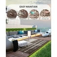 thumbnail image 4 of Outdoor Rug x ft Outdoor Carpet Fashion Camping RugsModern Reversible Mat for Camping Plastic Straw Rugs for Patio RV Camper Balcony Backyard Picnic Deck Rug, 4 of 7