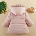 thumbnail image 5 of XBASW Baby Toddler Girls Hooded Coat Winter Fleece Jackets Warm Cotton Outerwear for Girls 1-5Y, 5 of 11