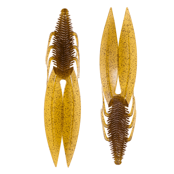 6th Sense Bodega 3.5 in Soft Plastic Creature Bait Twin Ridge Tail Action Bass Fishing Lure, Made in USA