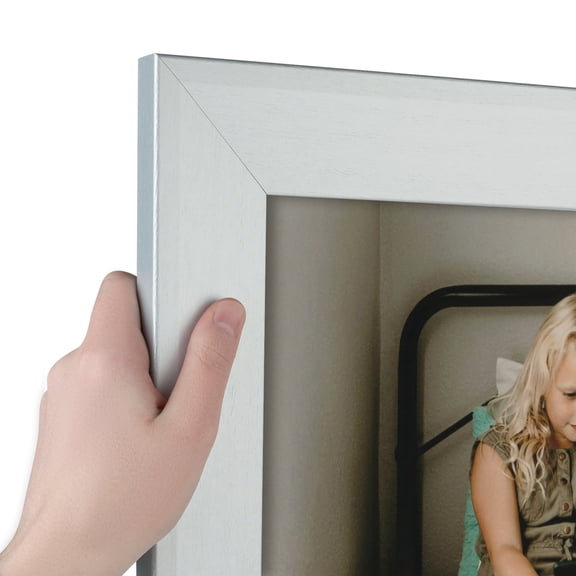 ArtToFrames 14" x 15" Silver Picture Frame, 14x15 inch Silver MDF Poster Frame (WOM-5309), Pack