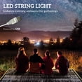 thumbnail image 3 of Outsunny Reversible Outdoor Rug Carpet with LED Lights 10' x 8' with Carry Bag & Ground Stakes for Backyard, Deck, Picnic, Beach, 3 of 9