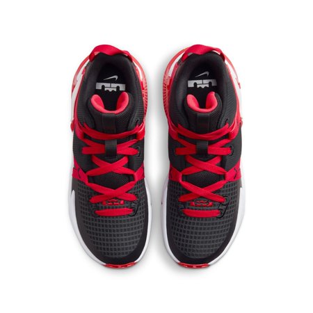 Nike LeBron Witness 7 Big Kids' Basketball Shoes Color: Metallic Silver Black Size: 5