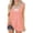 Pink, variant on Babysbule Womens Tank Tops Fashion Women's Summer V-Neck Casual Solid Tank Tops Sleeveless Blouse