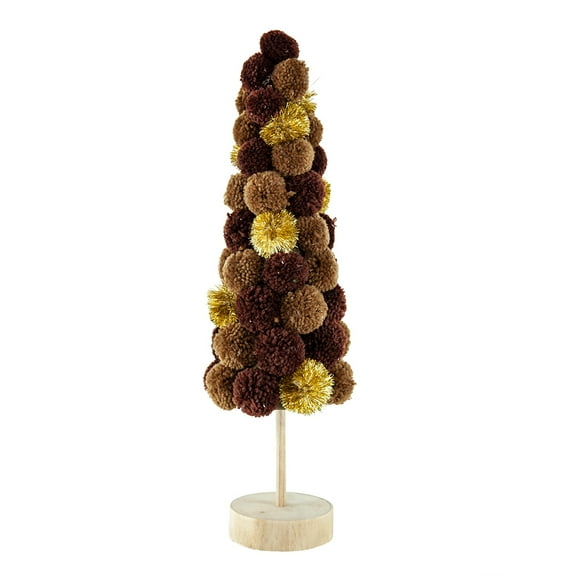 Home Decor Accessories 6.7x6.7x20" Tree Christmas Table Decor, Coffee Multi,Household Decor Items