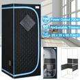 thumbnail image 4 of Home Sauna Box, Portable Full Body Infrared Sauna Box Home Spa with Heated Foot Pads and Portable Chair Cmgb, 4 of 11