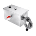thumbnail image 4 of Stainless Steel 8LB Grease Trap Interceptor Oil Water Separator For Restaurant Kitchen Waste Water Treatment Tools ,Easy to Install, 4 of 6