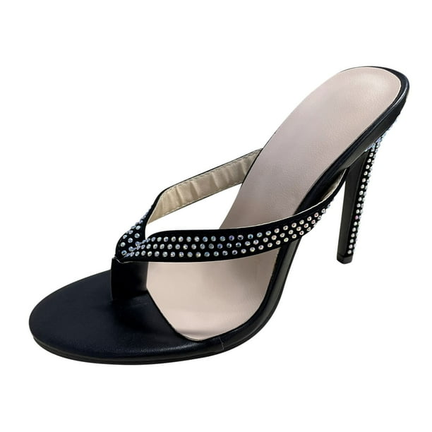 XZNGL Womens Shoes Slippers Casual Sandals Sparkling Diamond Super