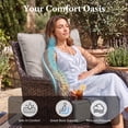thumbnail image 5 of Bellefurn Outdoor Deep Seat Cushion 24 X 24 X 6 inch for Patio Furniture,Outdoor Chair Cushions Waterproof & Fade Resistant Patio Furniture Cushions for Wicker Chair, Sofa, Couch, 5 of 12