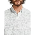 thumbnail image 4 of George Men's & Big Men's Long Sleeve Poplin Button-Up Shirt, Sizes S-3XL, 4 of 5