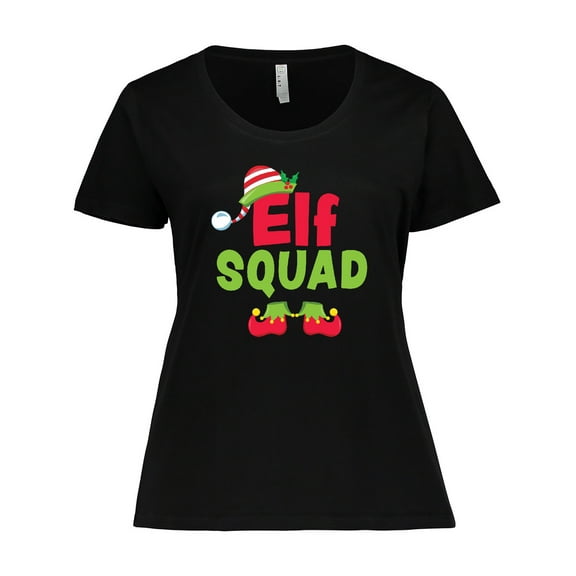 Inktastic Christmas Elf Squad Women's Plus Size T-Shirt