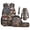 Deer US Flag Camo, variant on Cute Capybara 5 Pieces Backpack Set with Insulated Lunch Box Water Bottle Bag Pencil Case Keychain Lightweight School Bags Set Bookbags for Kids Back to School