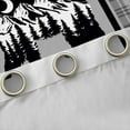 thumbnail image 4 of Feelyou Western Jungle Bear Black Out Curtains, Grey Triangle Aztec Curtains Pack of 2 (42x63 Each), Woodland Wildlife Animal Bedroom Curtains, Blackout Curtains Bedroom Decor, 4 of 6
