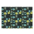 thumbnail image 1 of Cutting Board, Science Themed Biology Chemistry and Physics Protons Neutrons, Decorative Tempered Glass Cutting and Serving Board, Large Size, Turquoise Yellow Black, by Ambesonne, 1 of 1