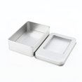 thumbnail image 1 of Caja de hierro para embalaje con ventana rectangular, accesorios y piezas, caja de hierro para embalaje general, caja de hojalata, 1 of 2
