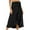 Black, variant on IROINNID Women's Casual Fashion One-Piece Lace Up Skirt Irregular Hip Pack Skirt Below The Knee Empire Waist tail Solid Color Skirt