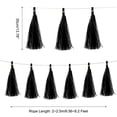 thumbnail image 2 of 30Pcs Black Tassel Garland Banner w Rope for Wedding Birthday Party Decoration, 2 of 7