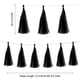 thumbnail image 2 of 50 Pcs Guirnalda de flecos negros con cuerda para decoración de bodas y fiestas de cumpleaños, 2 of 7