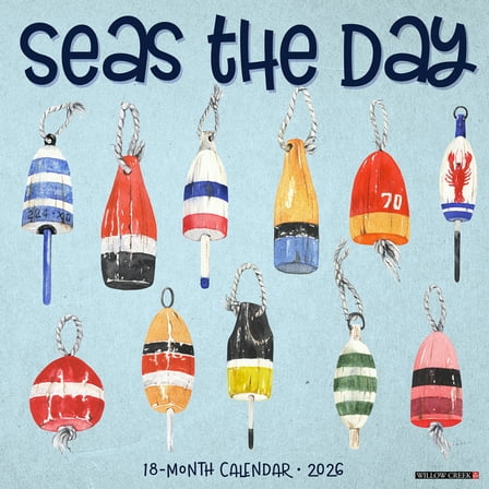 Seas the Day 2026 Wall Calendar, (Paperback)