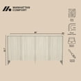 thumbnail image 4 of Novara Contemporary 60" Sideboard in Whitewashed Oak (4-Door), 4 of 10