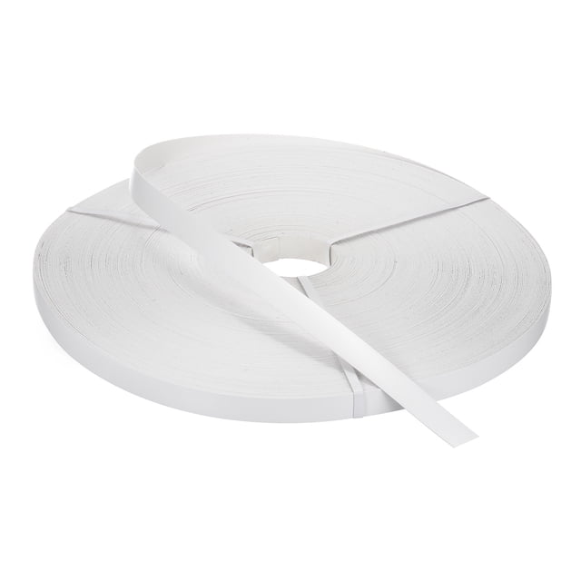 Cinta de Borde Blanca 500 ft x 1-1/8 Inch Cinta de Chapa Pre-pegada para Restauración de Muebles
