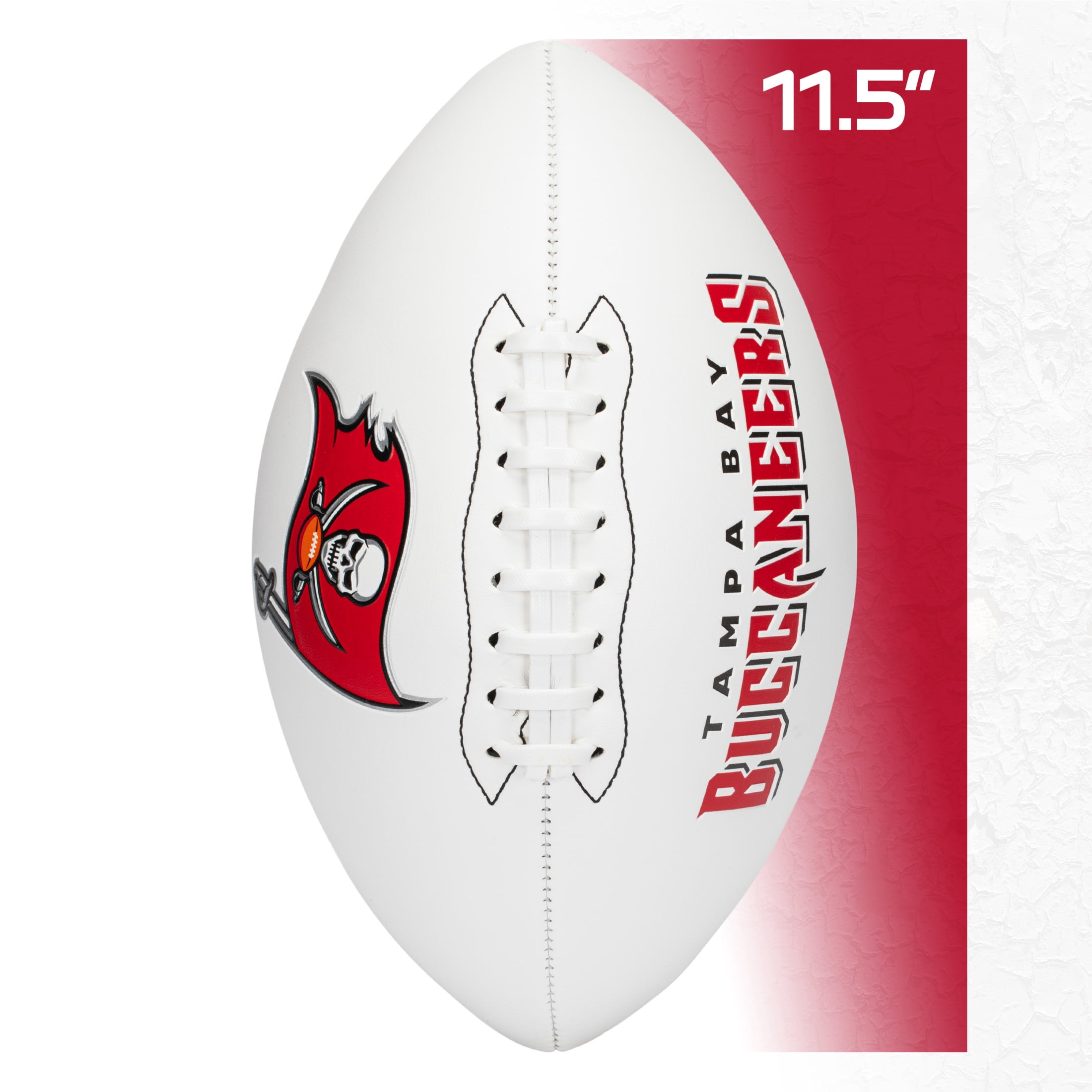 Franklin Sports NFL Tampa Bay Buccaneers Autograph Football - Official Size White Panel Souvenir Football for Autographs + Signatures - NFL Team Fan Shop Memorabilia Football for Display