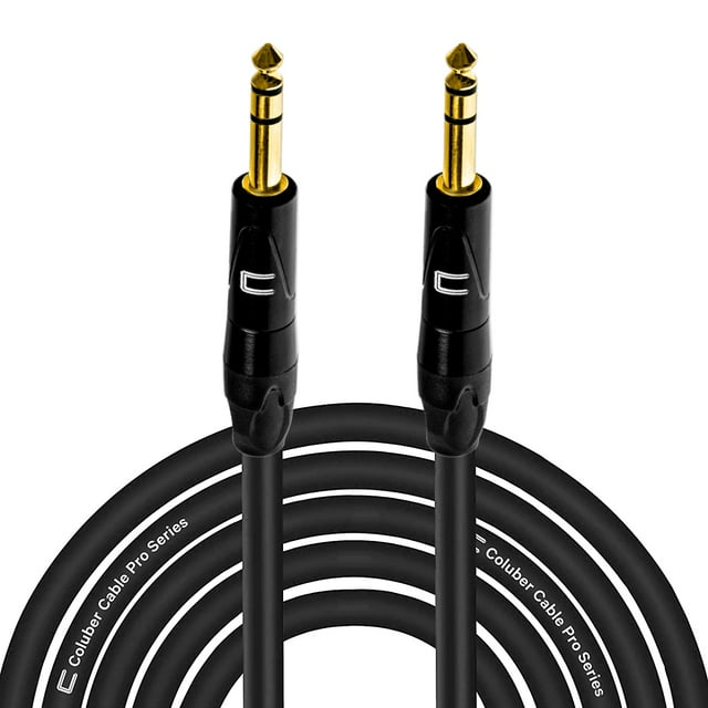 Coluber Cable Balanced TRS Cable 1/4 Male to Male Connector 75ft - 6.35mm