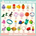 thumbnail image 2 of JOYIN 200 Pcs Prefilled Easter Eggs with Novelty Toys and Stickers, 2 3/8" for Filling Treats, Easter Theme Party Favor, Easter Eggs Hunt, Basket Stuffers Fillers, Classroom Prize, 2 of 7