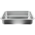 thumbnail image 2 of ACDANC 2026 New Cat Litter Box Low Entry Stainless Steel Litter Box Small Cat Litter Box Open Kitten Litter Box, 14.17"X10.63"X2.76", 2 of 4