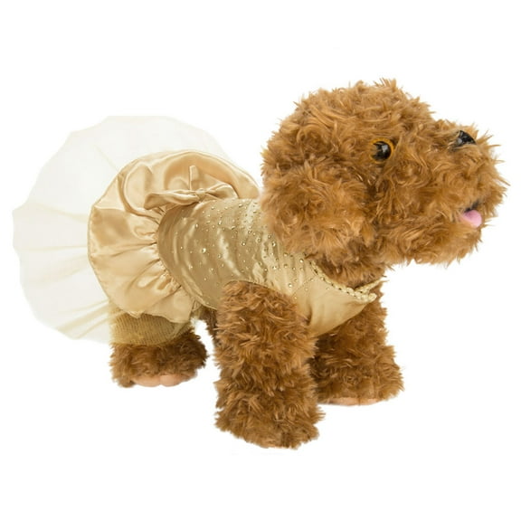 CUECUEPET Sequin Princess Dog Silk Dress for Female/Girl Dogs or Puppies