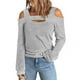thumbnail image 2 of Blusas de mujer de manga larga con hombros descubiertos Blusa sexy Túnica Tops Camiseta con hombros descubiertos Camiseta de manga larga ANGGREK Otros, 2 of 6