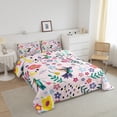 thumbnail image 2 of YST Hummingbird Bedding,Cartoon Bird Comforter Full,Tropical Botanical Flower Leaf Animals Print Comforter Set for Kids,Kawaii Quilt Set with 1 Comforter and 2 Pillow Cases, 2 of 5