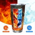 thumbnail image 5 of KLL Fiery Dragon Of Chaos Print 40oz Stainless Steel Insulated Car Cup with Spillproof Lid - Keep Your Drink Hot or Cold on the Go-Without Straw, 5 of 8