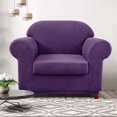 thumbnail image 2 of CHUN YI Stretch 2-Piece Checks Sofa Cover with Cushion Cover Slipcover, 2 of 6
