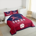 thumbnail image 3 of jejeloiu Texas Bedding Comforter Set,Ball Game Lover Twin Comforter Sets,Baseball Sport City Bedding Set For Children,Super Cozy Room Decor Reversible,2pcs, 3 of 8