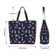 thumbnail image 5 of Balery Space Dinosaur Bolsa Tote Estilo Estético con Cremalleras, Bolsa de Hombro, Bolsa de Compras Grande y Plegable, 5 of 8