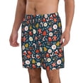 thumbnail image 2 of Kdxio Holiday Christmas Cookies Pattern Mens Casual Shorts - Drawstring Summer Beach Sports Shorts for Men, 2 of 9