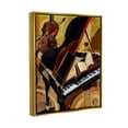thumbnail image 3 of Stupell Industries Musical Instruments Modern Piano Painting Metallic Gold Floating Framed Canvas Print Wall Art, Design by Paul Brent, 3 of 6