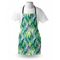 thumbnail image 3 of Leaf Apron Summer Spring in Exotic Island with Flowers Plumeria Lilac Image, Unisex Kitchen Bib Apron with Adjustable Neck for Cooking Baking Gardening, Pink Pale Blue Yellow and Green, by Ambesonne, 3 of 3